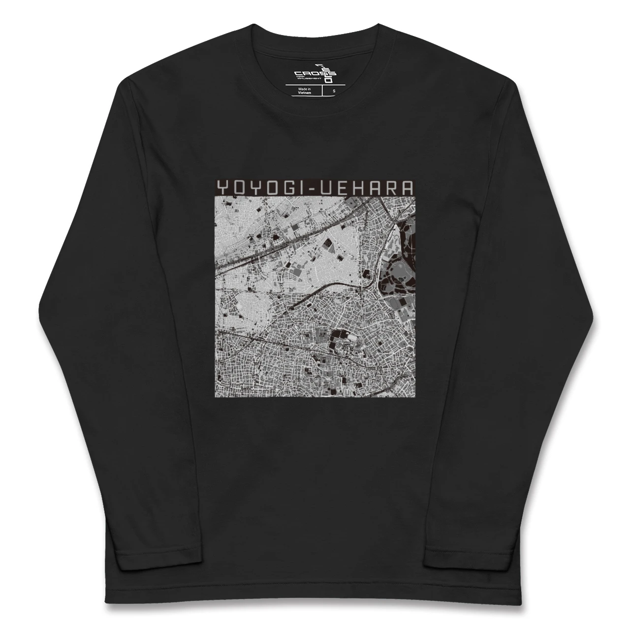 【代々木上原（東京都）】地図柄ロングスリーブTシャツ