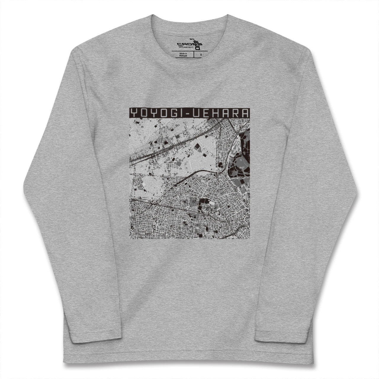【代々木上原（東京都）】地図柄ロングスリーブTシャツ