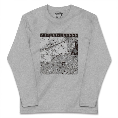 【代々木上原（東京都）】地図柄ロングスリーブTシャツ