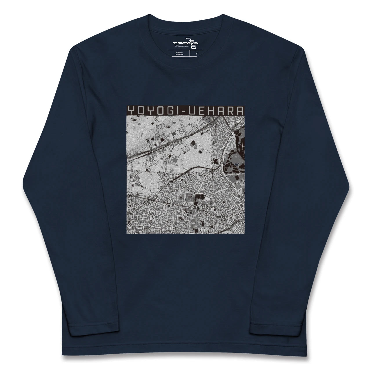 【代々木上原（東京都）】地図柄ロングスリーブTシャツ