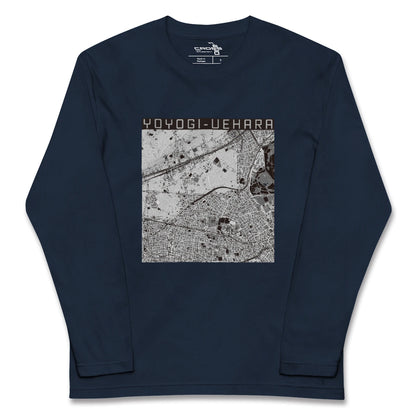 【代々木上原（東京都）】地図柄ロングスリーブTシャツ