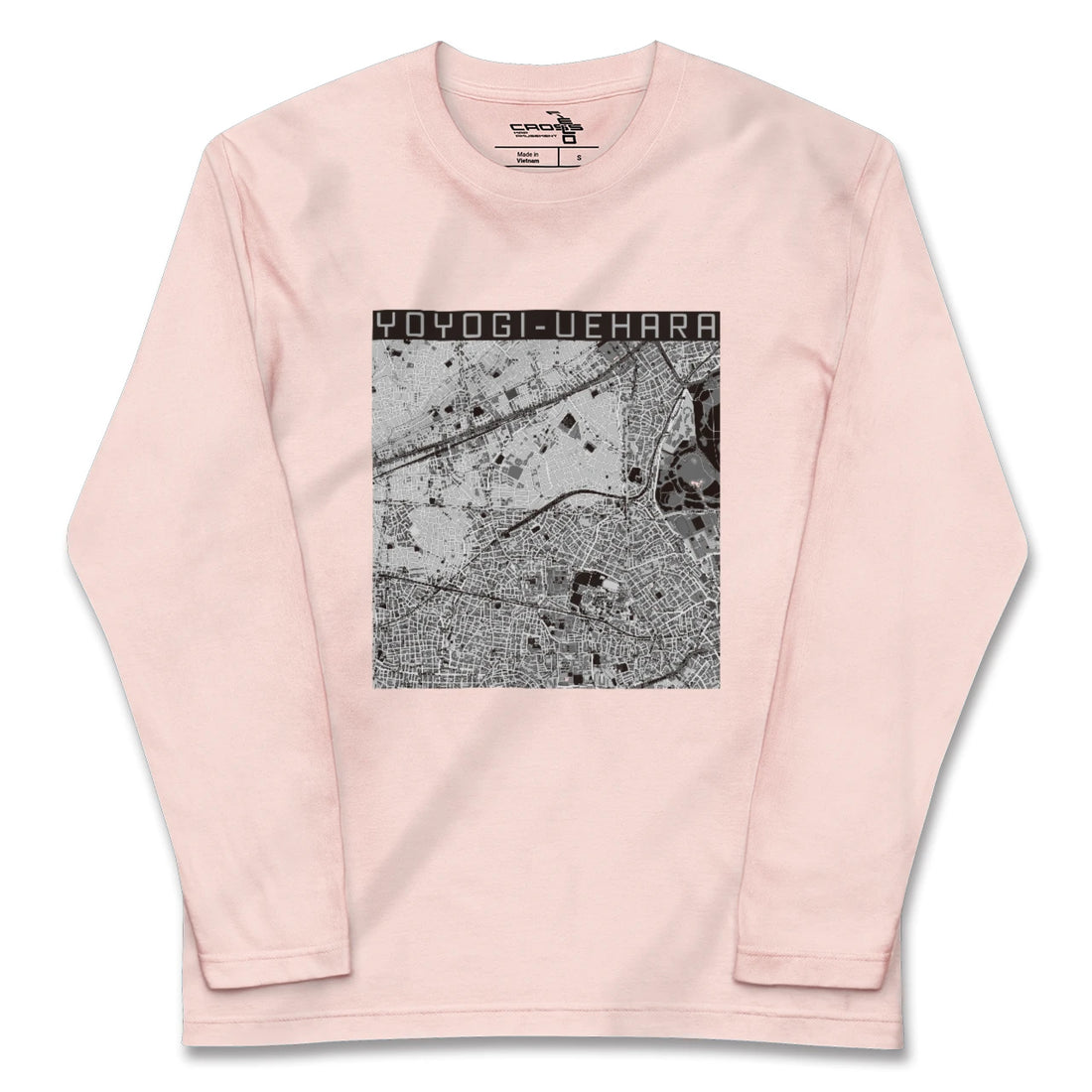 【代々木上原（東京都）】地図柄ロングスリーブTシャツ