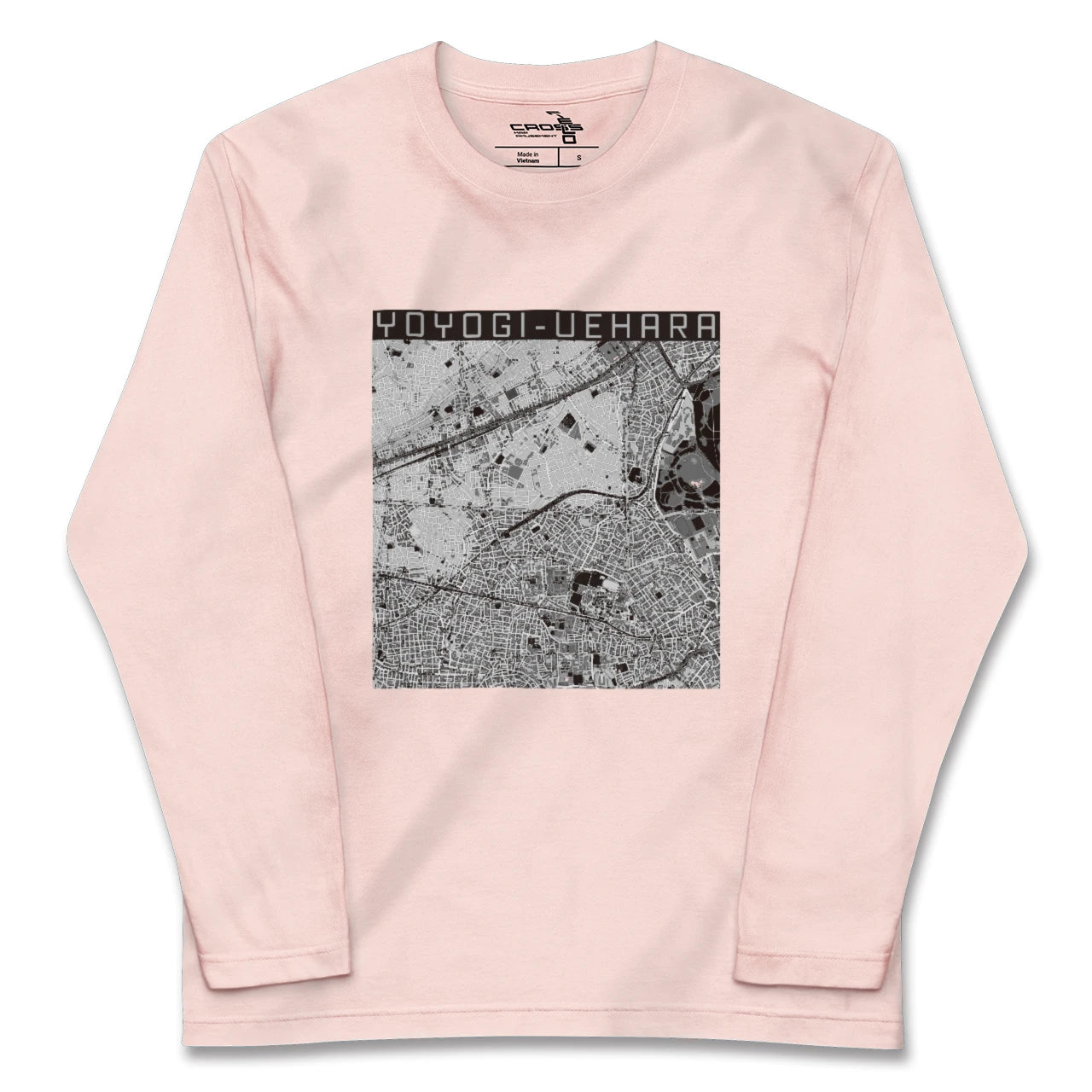 【代々木上原（東京都）】地図柄ロングスリーブTシャツ