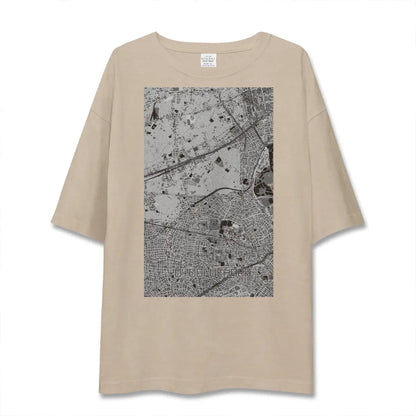 【代々木上原（東京都）】地図柄ビッグシルエットTシャツ