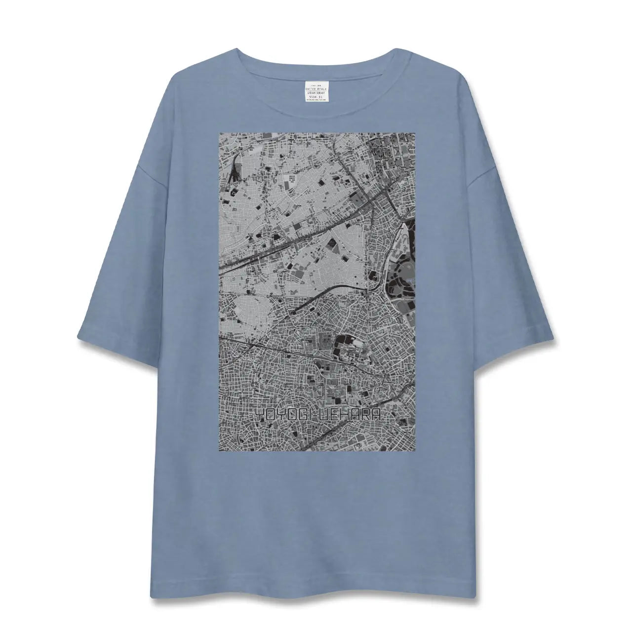 【代々木上原（東京都）】地図柄ビッグシルエットTシャツ