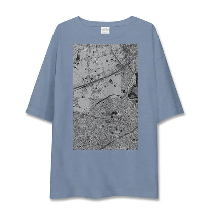 【代々木上原（東京都）】地図柄ビッグシルエットTシャツ