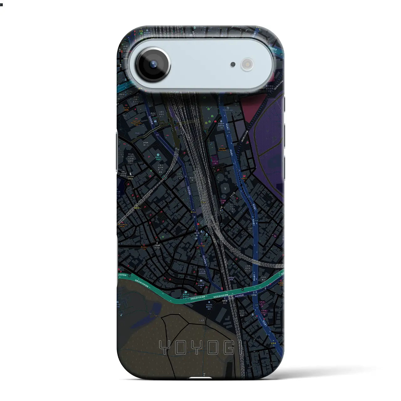 【代々木2（東京都）】地図柄iPhoneケース（バックカバータイプ）