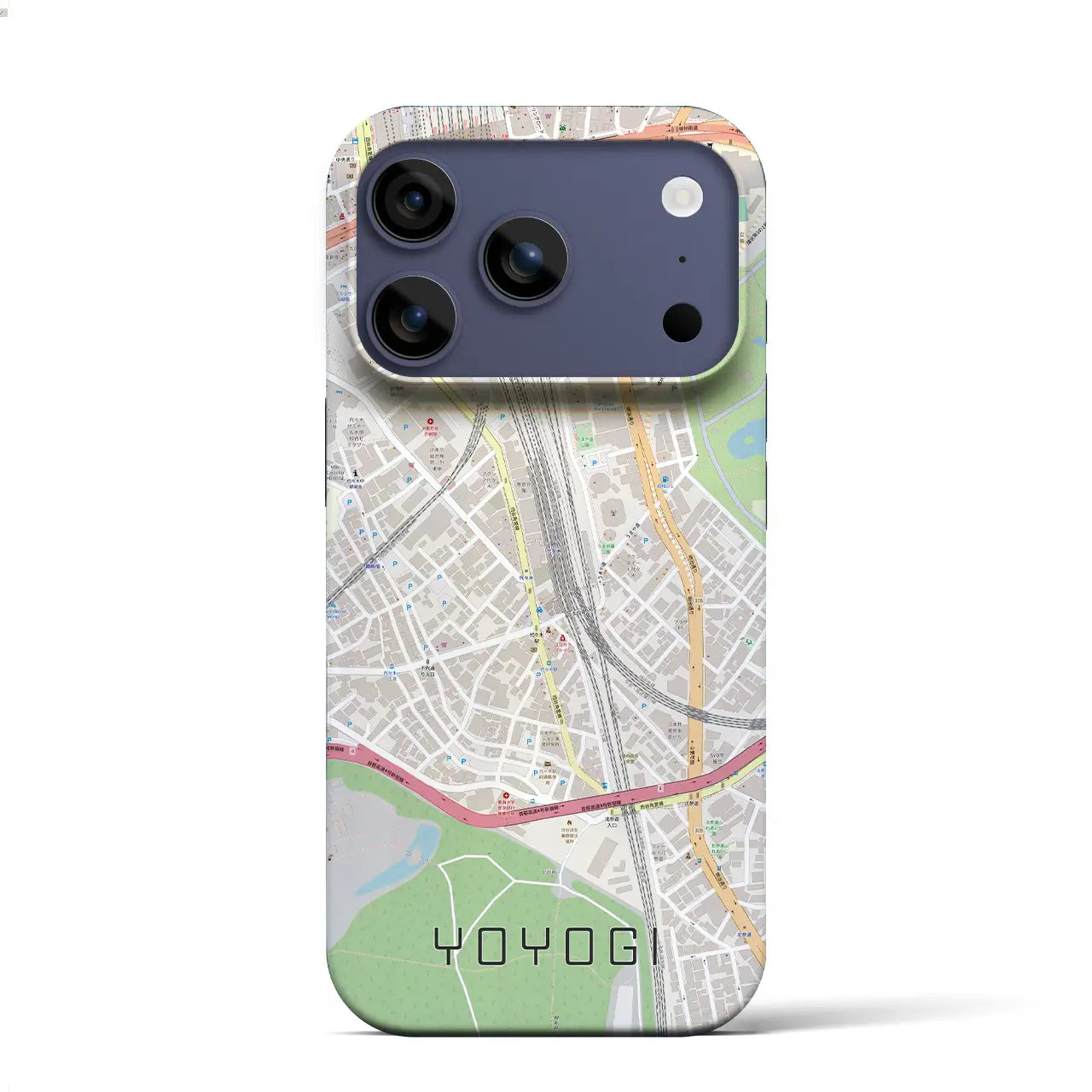 【代々木2（東京都）】地図柄iPhoneケース（バックカバータイプ）