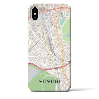 【代々木2（東京都）】地図柄iPhoneケース（バックカバータイプ）