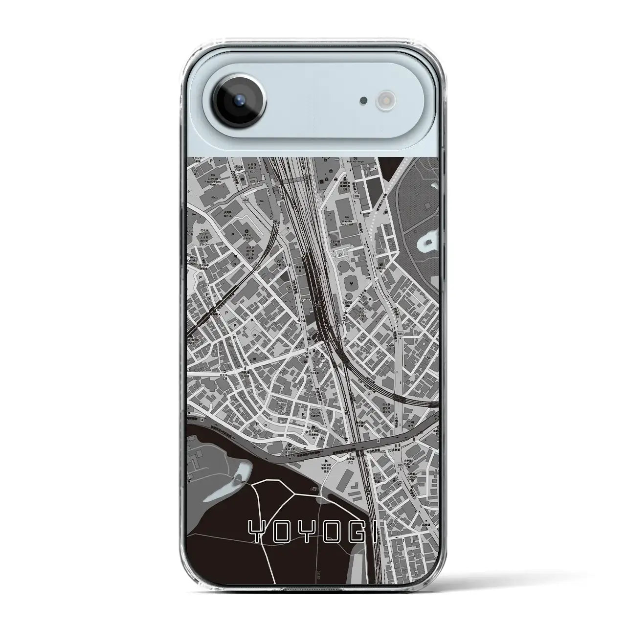 【代々木2（東京都）】地図柄iPhoneケース（クリアタイプ）