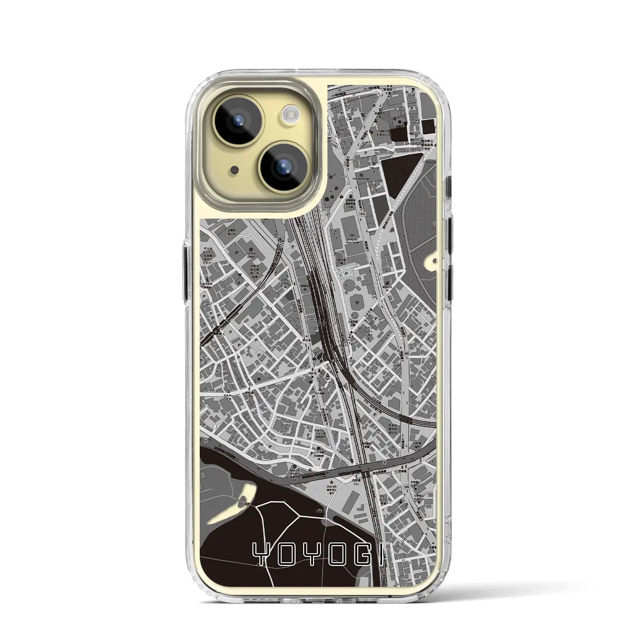 【代々木2（東京都）】地図柄iPhoneケース（MagSafeタイプ）