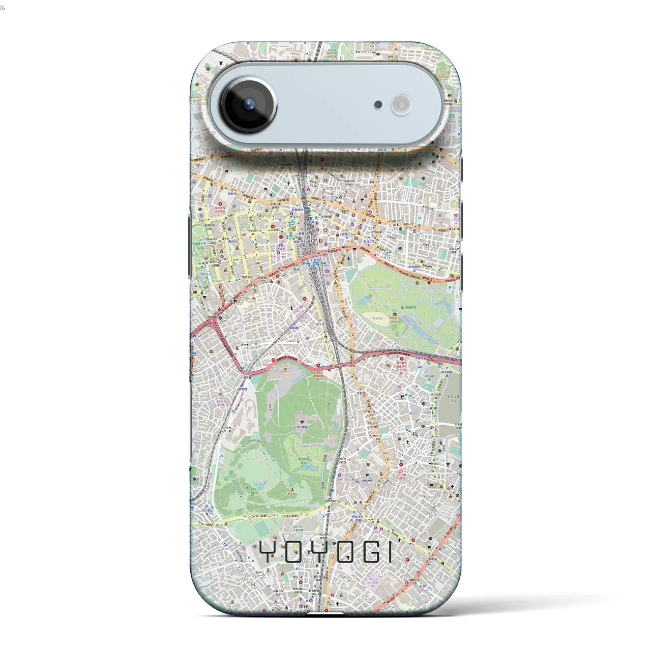 【代々木（東京都）】地図柄iPhoneケース（バックカバータイプ）