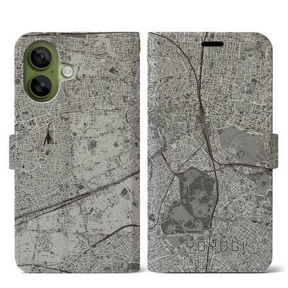 【代々木（東京都）】地図柄iPhoneケース（手帳タイプ）