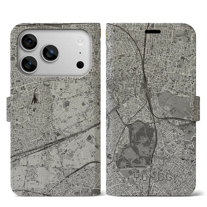 【代々木（東京都）】地図柄iPhoneケース（手帳タイプ）