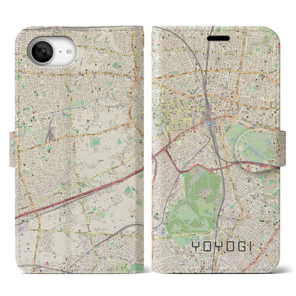 【代々木（東京都）】地図柄iPhoneケース（手帳タイプ）