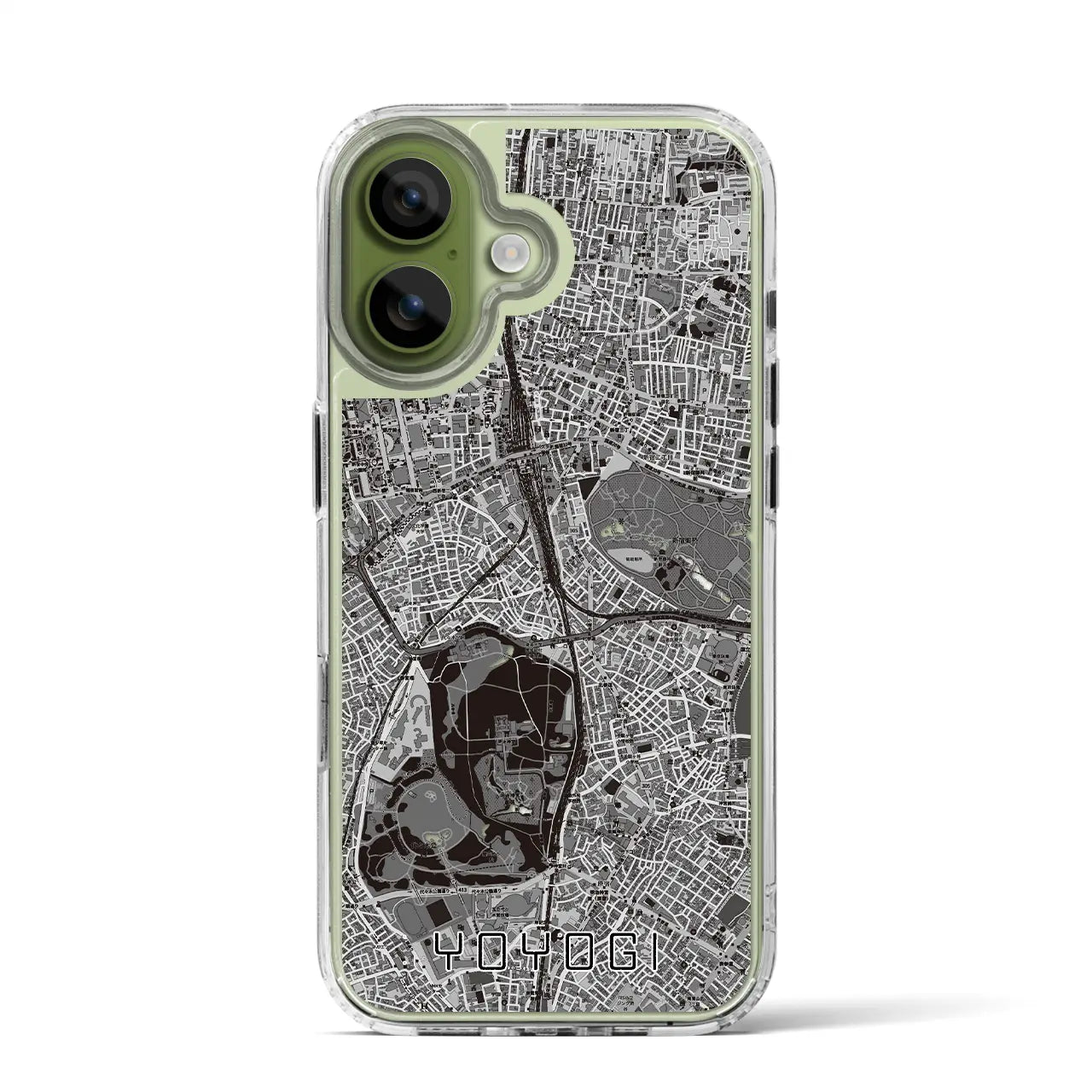 【代々木（東京都）】地図柄iPhoneケース（MagSafeタイプ）