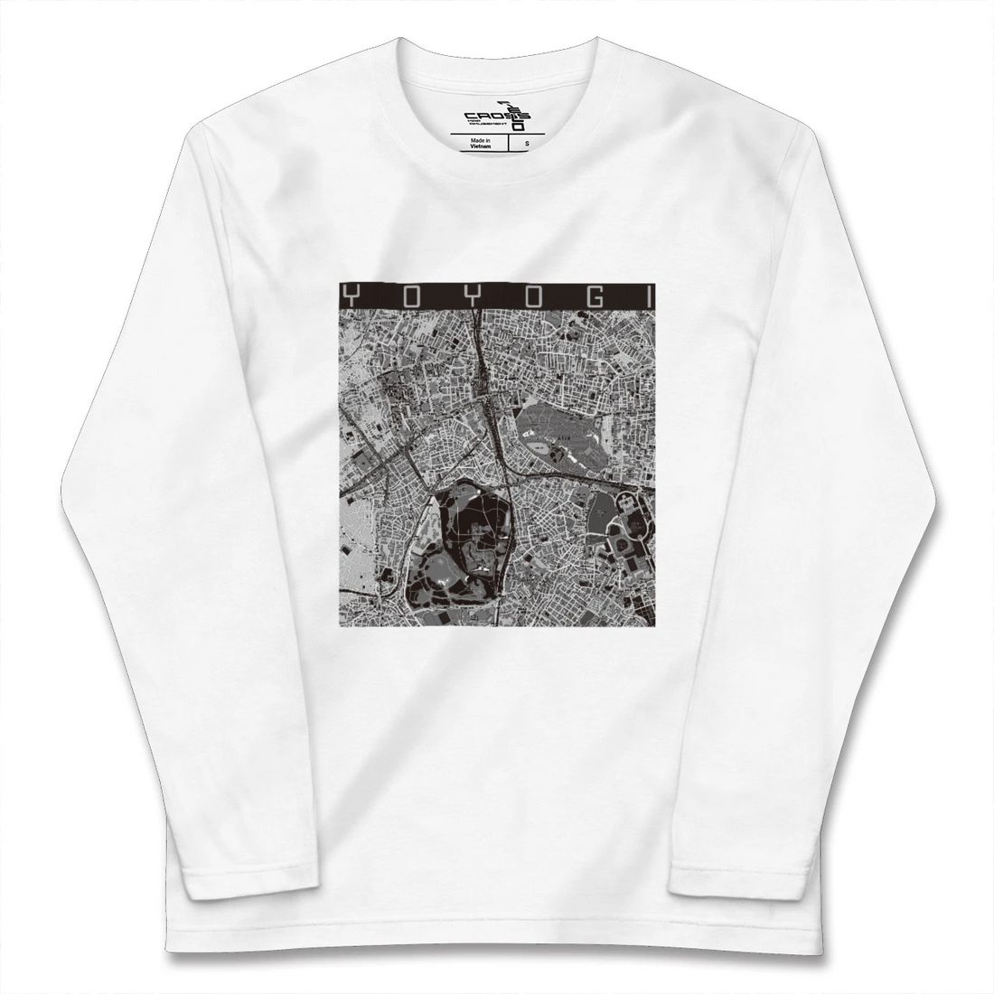 【代々木(東京都)】地図柄ロングスリーブTシャツ