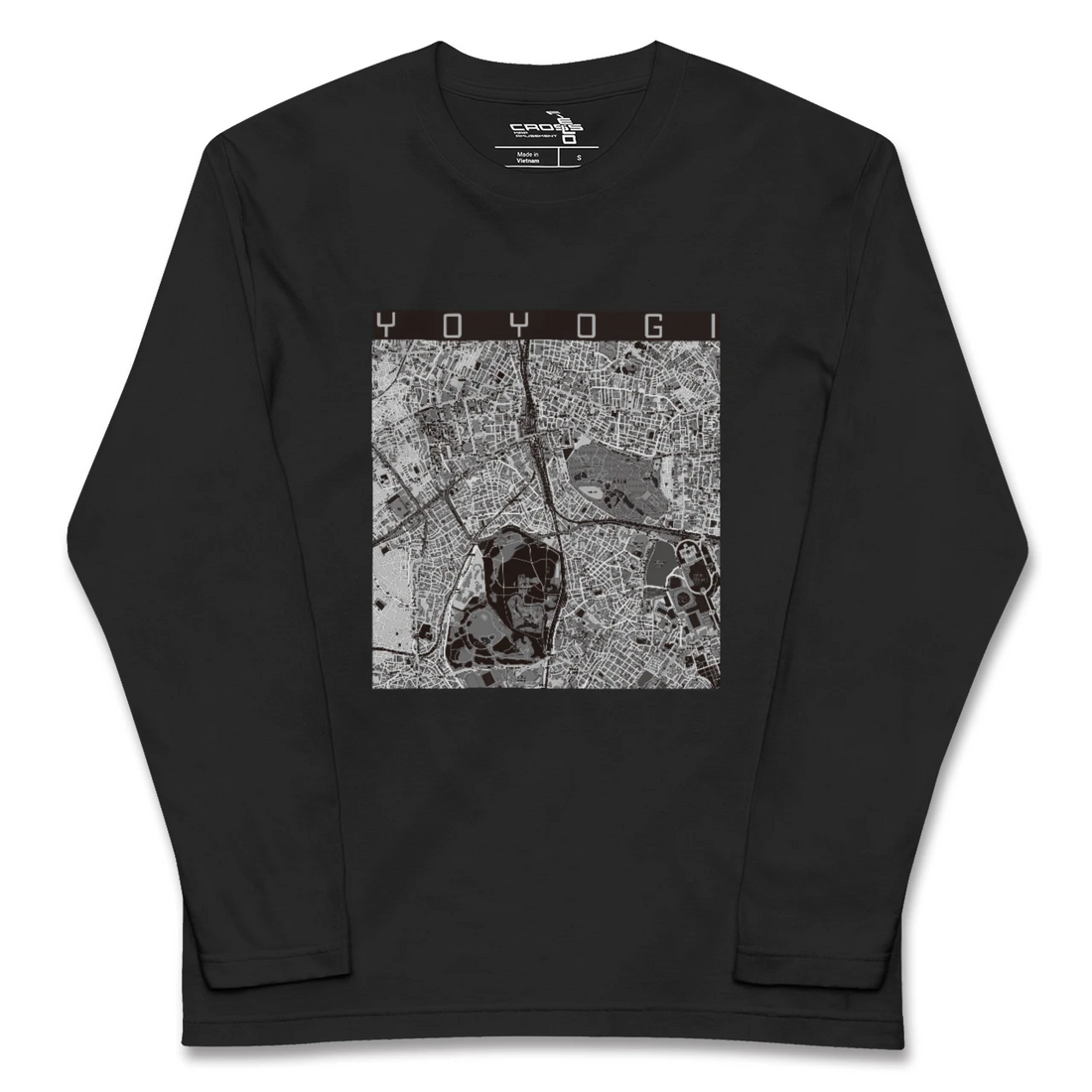 【代々木(東京都)】地図柄ロングスリーブTシャツ