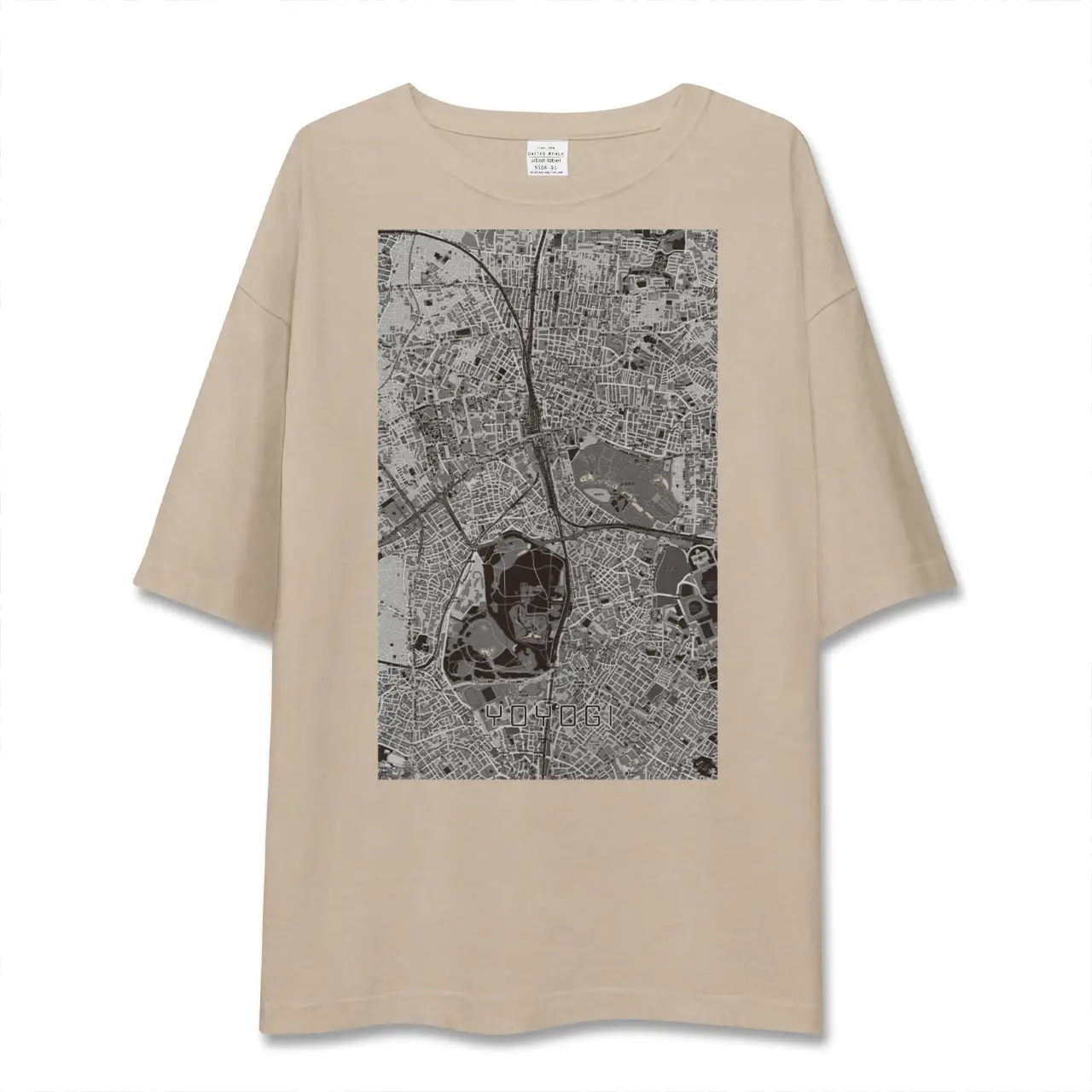 【代々木（東京都）】地図柄ビッグシルエットTシャツ