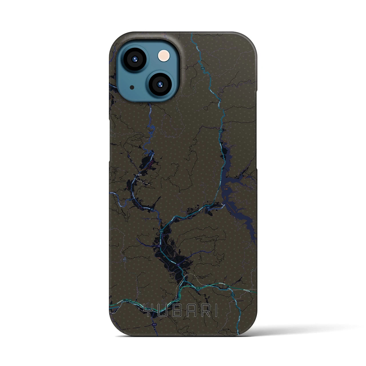 【夕張（北海道）】地図柄iPhoneケース（バックカバータイプ）