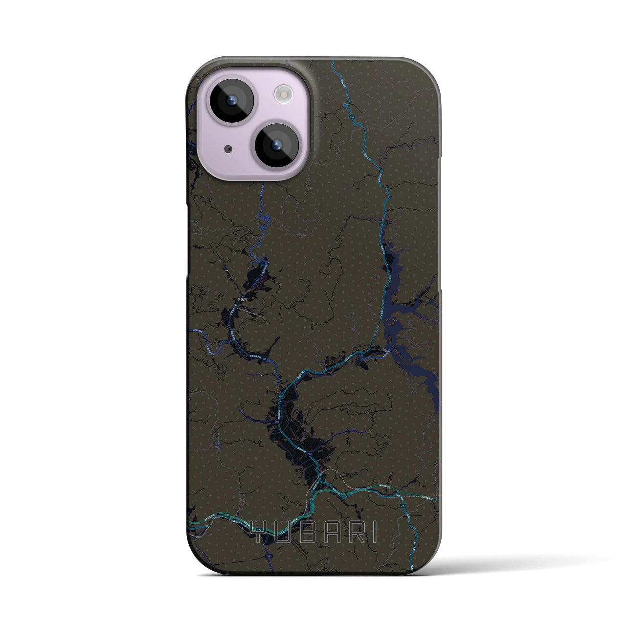 【夕張（北海道）】地図柄iPhoneケース（バックカバータイプ）