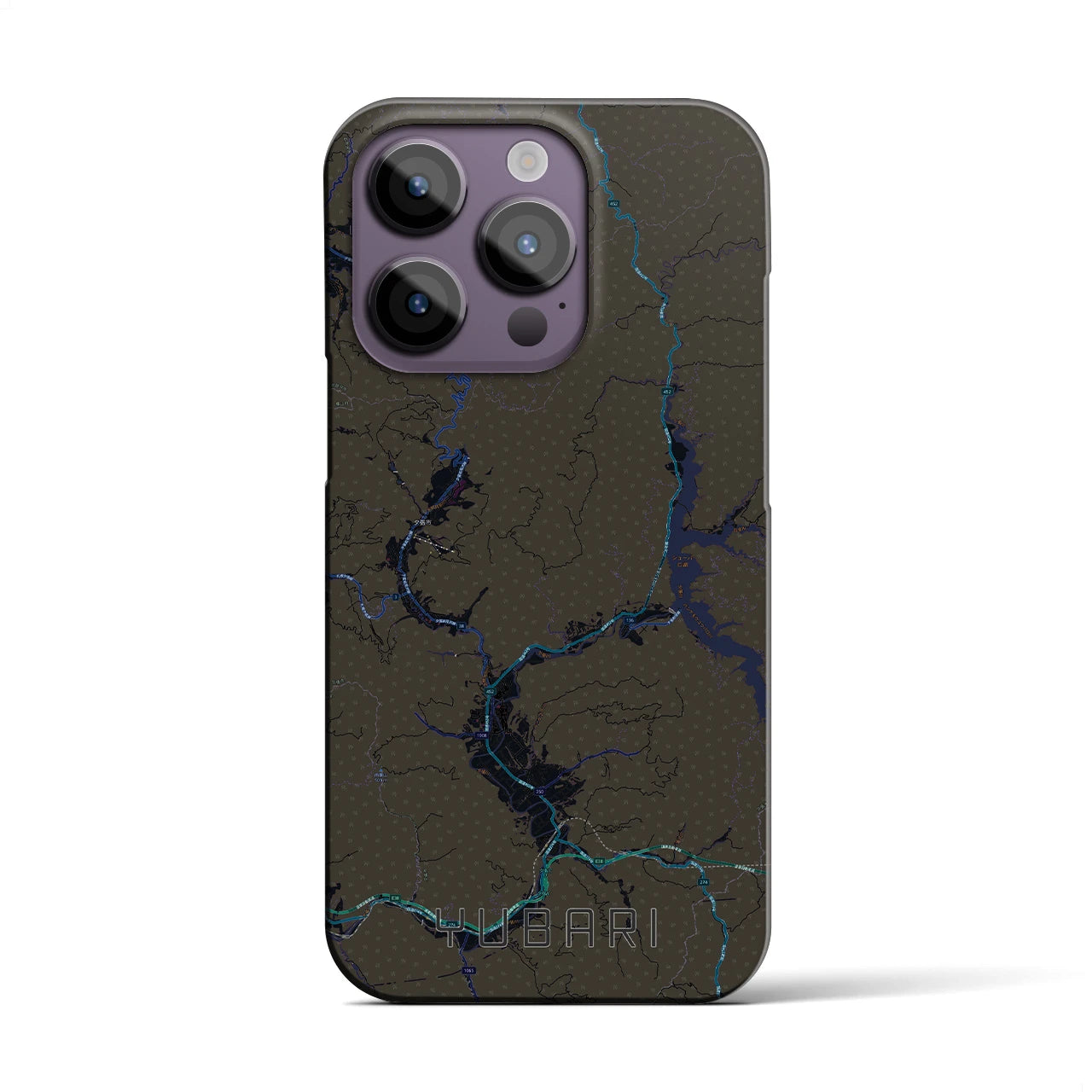 【夕張（北海道）】地図柄iPhoneケース（バックカバータイプ）