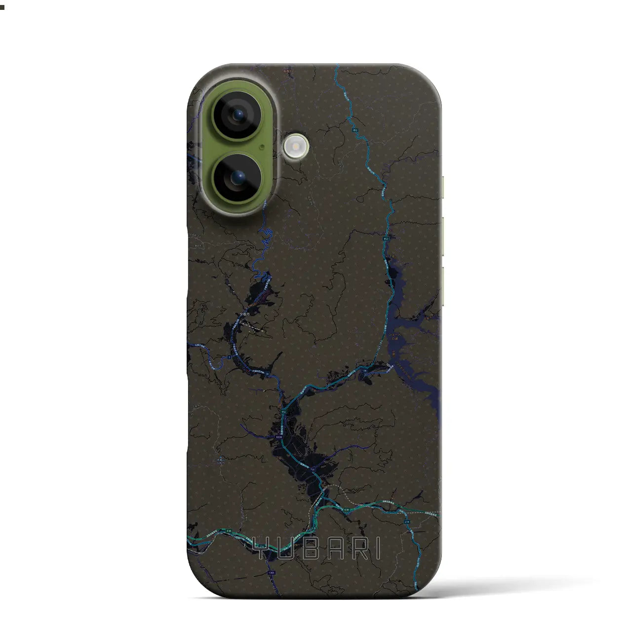 【夕張（北海道）】地図柄iPhoneケース（バックカバータイプ）