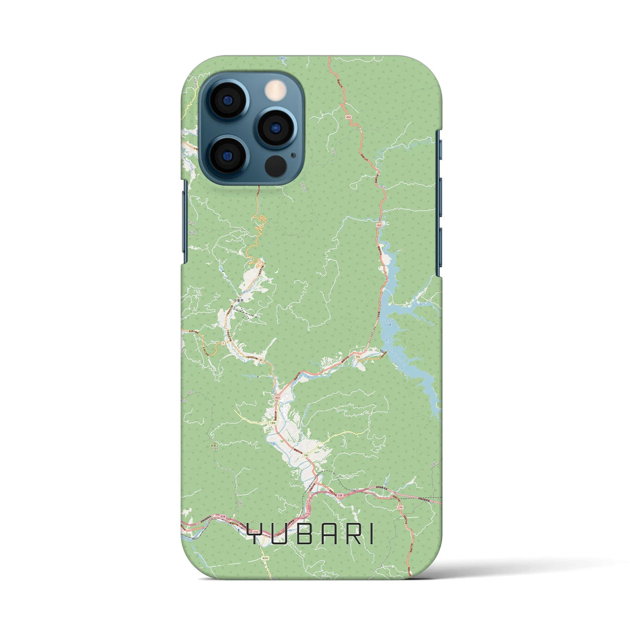 【夕張（北海道）】地図柄iPhoneケース（バックカバータイプ）