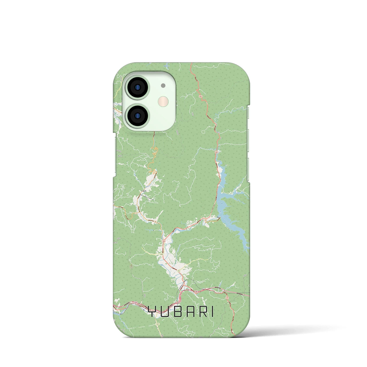 【夕張（北海道）】地図柄iPhoneケース（バックカバータイプ）
