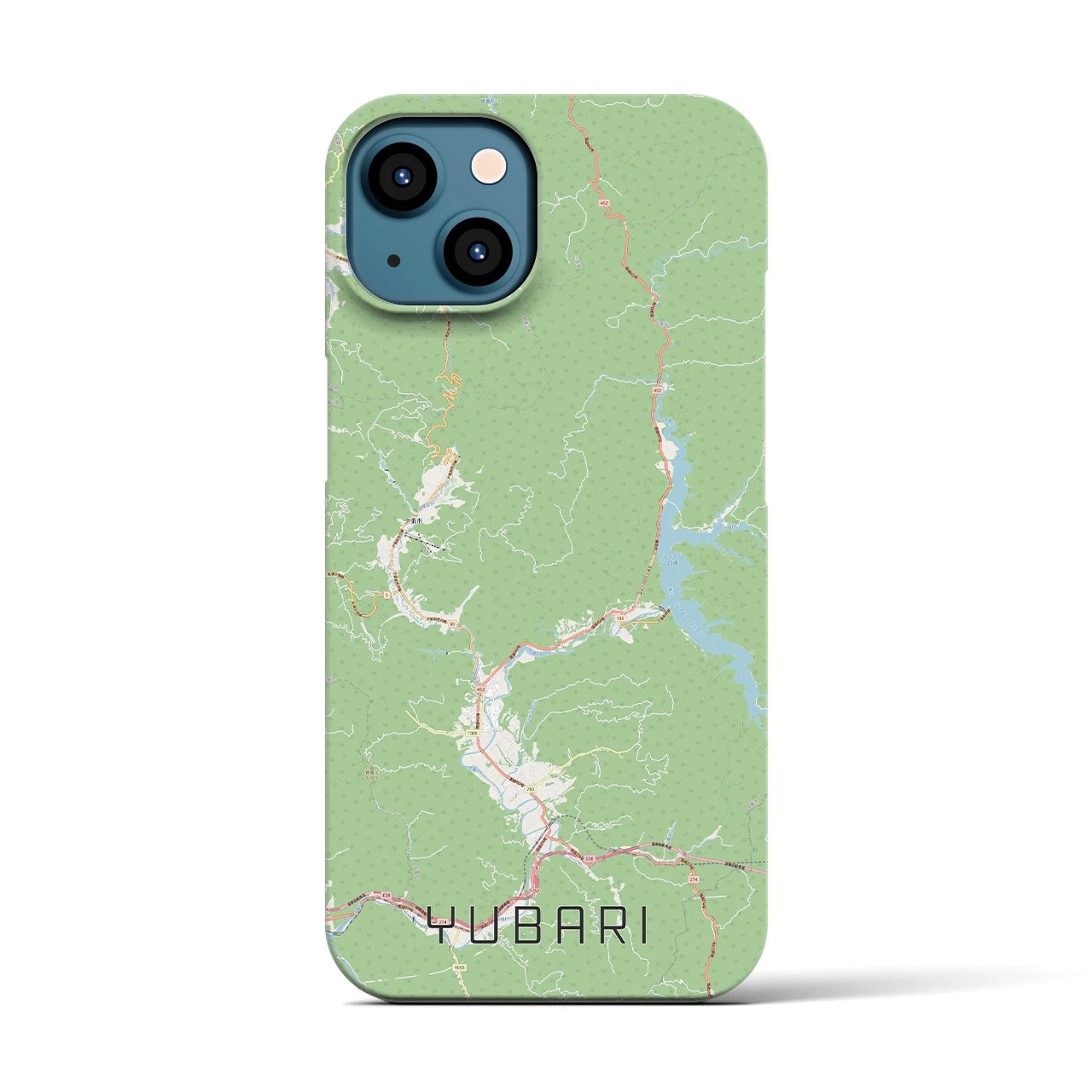 【夕張（北海道）】地図柄iPhoneケース（バックカバータイプ）