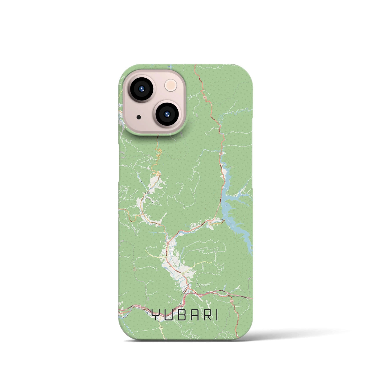 【夕張（北海道）】地図柄iPhoneケース（バックカバータイプ）