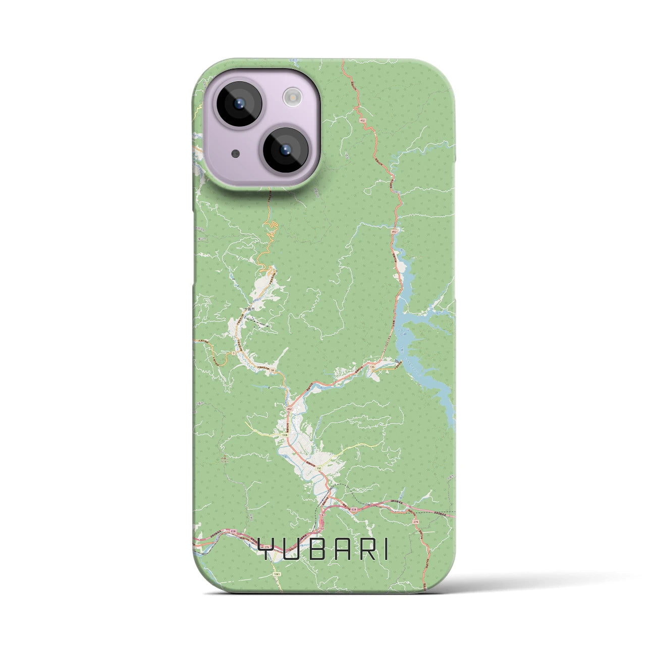 【夕張（北海道）】地図柄iPhoneケース（バックカバータイプ）