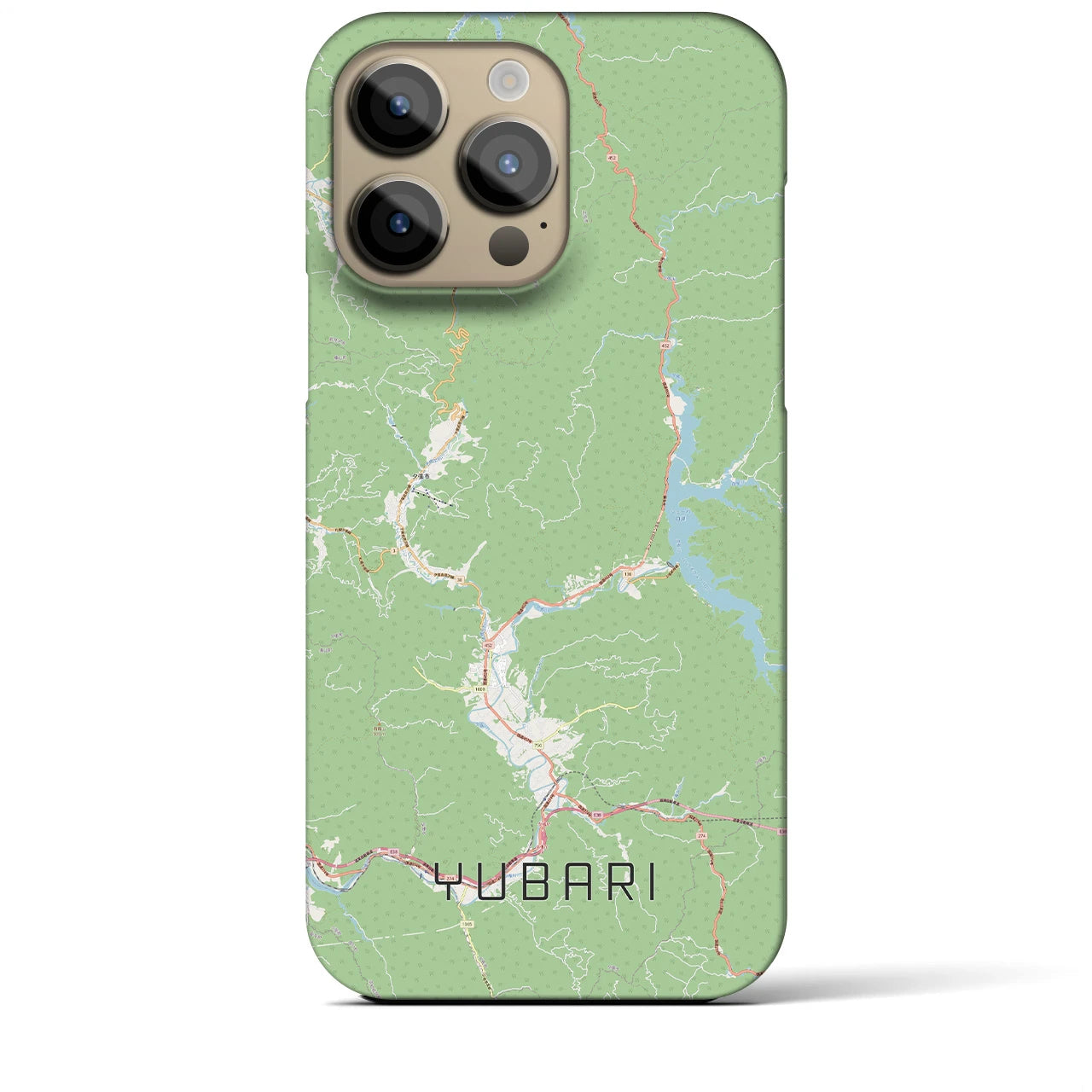 【夕張（北海道）】地図柄iPhoneケース（バックカバータイプ）