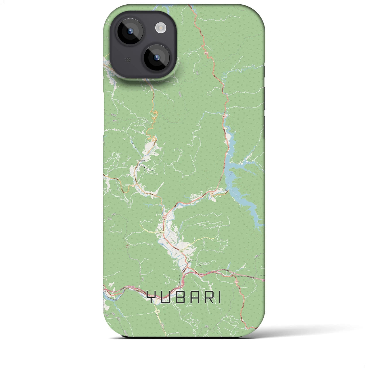 【夕張（北海道）】地図柄iPhoneケース（バックカバータイプ）