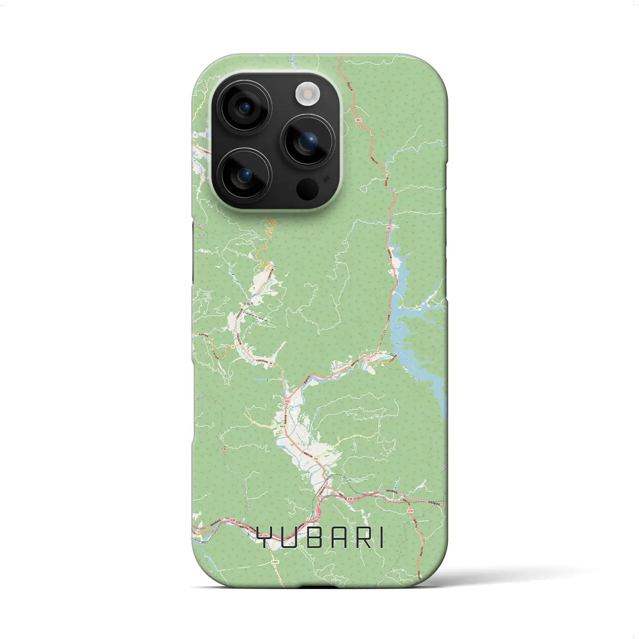 【夕張（北海道）】地図柄iPhoneケース（バックカバータイプ）