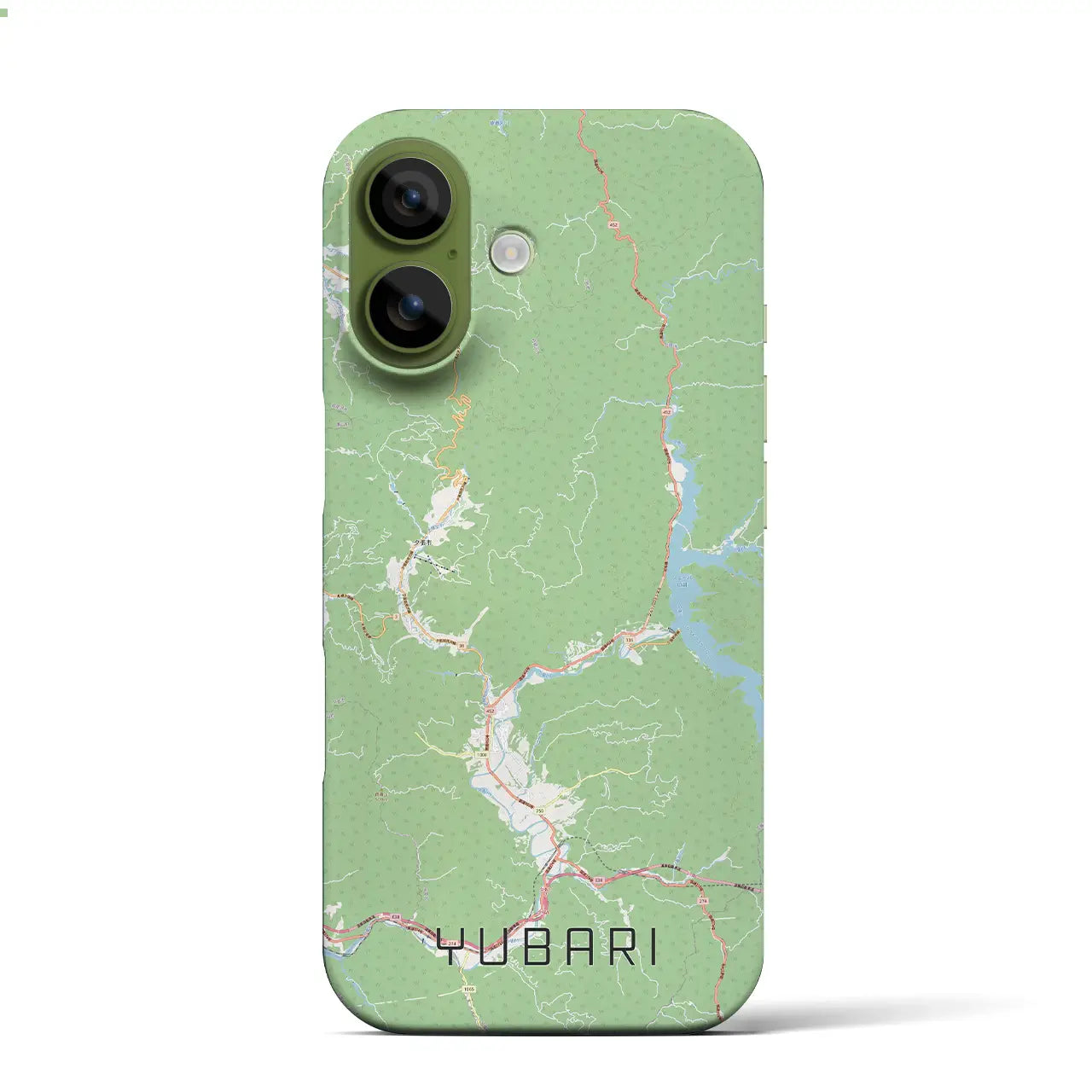 【夕張（北海道）】地図柄iPhoneケース（バックカバータイプ）