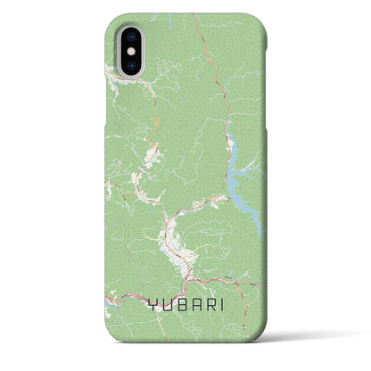 【夕張（北海道）】地図柄iPhoneケース（バックカバータイプ）