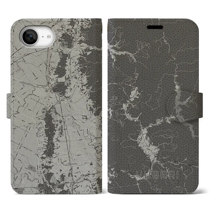 【夕張（北海道）】地図柄iPhoneケース（手帳タイプ）