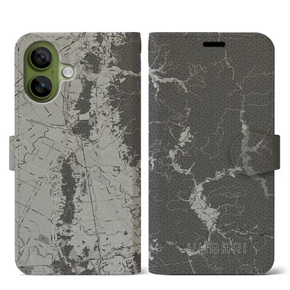 【夕張（北海道）】地図柄iPhoneケース（手帳タイプ）