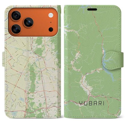 【夕張（北海道）】地図柄iPhoneケース（手帳タイプ）