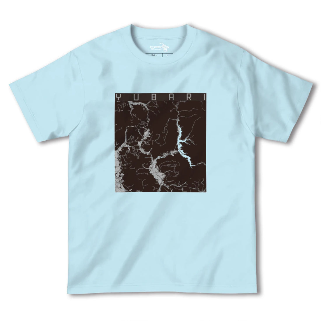 【夕張(北海道)】地図柄ヘビーウェイトTシャツ