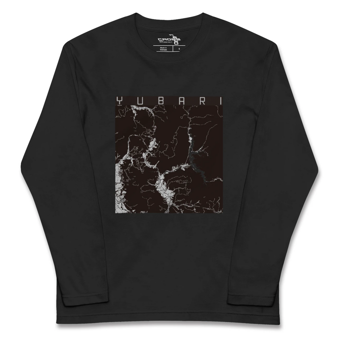 【夕張（北海道）】地図柄ロングスリーブTシャツ