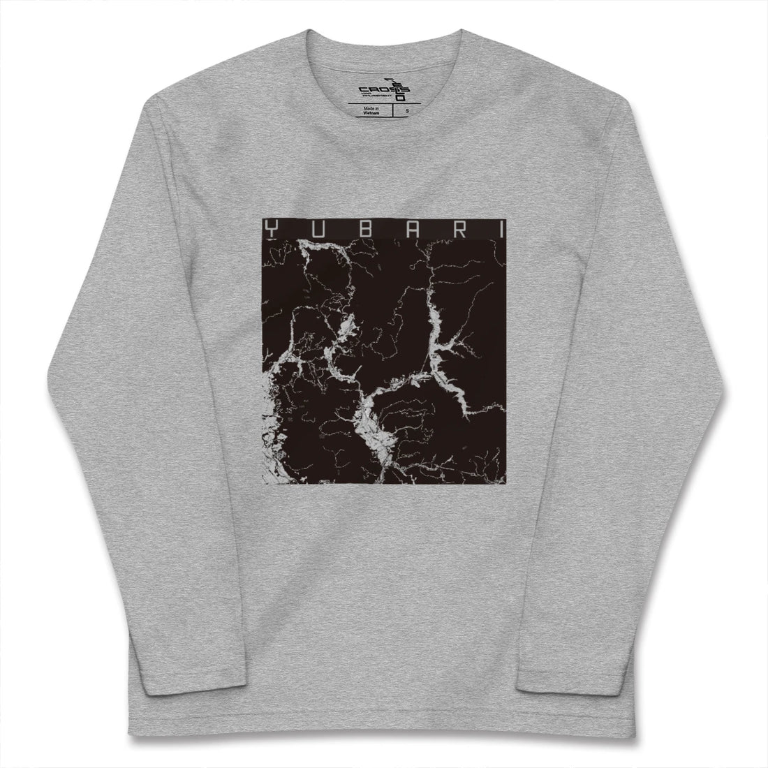 【夕張(北海道)】地図柄ロングスリーブTシャツ