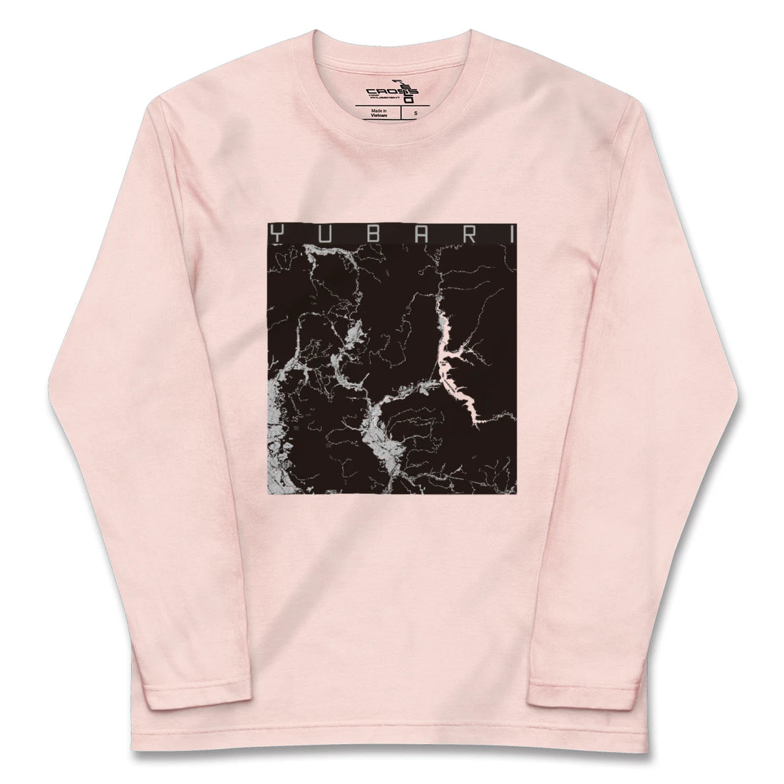 【夕張(北海道)】地図柄ロングスリーブTシャツ