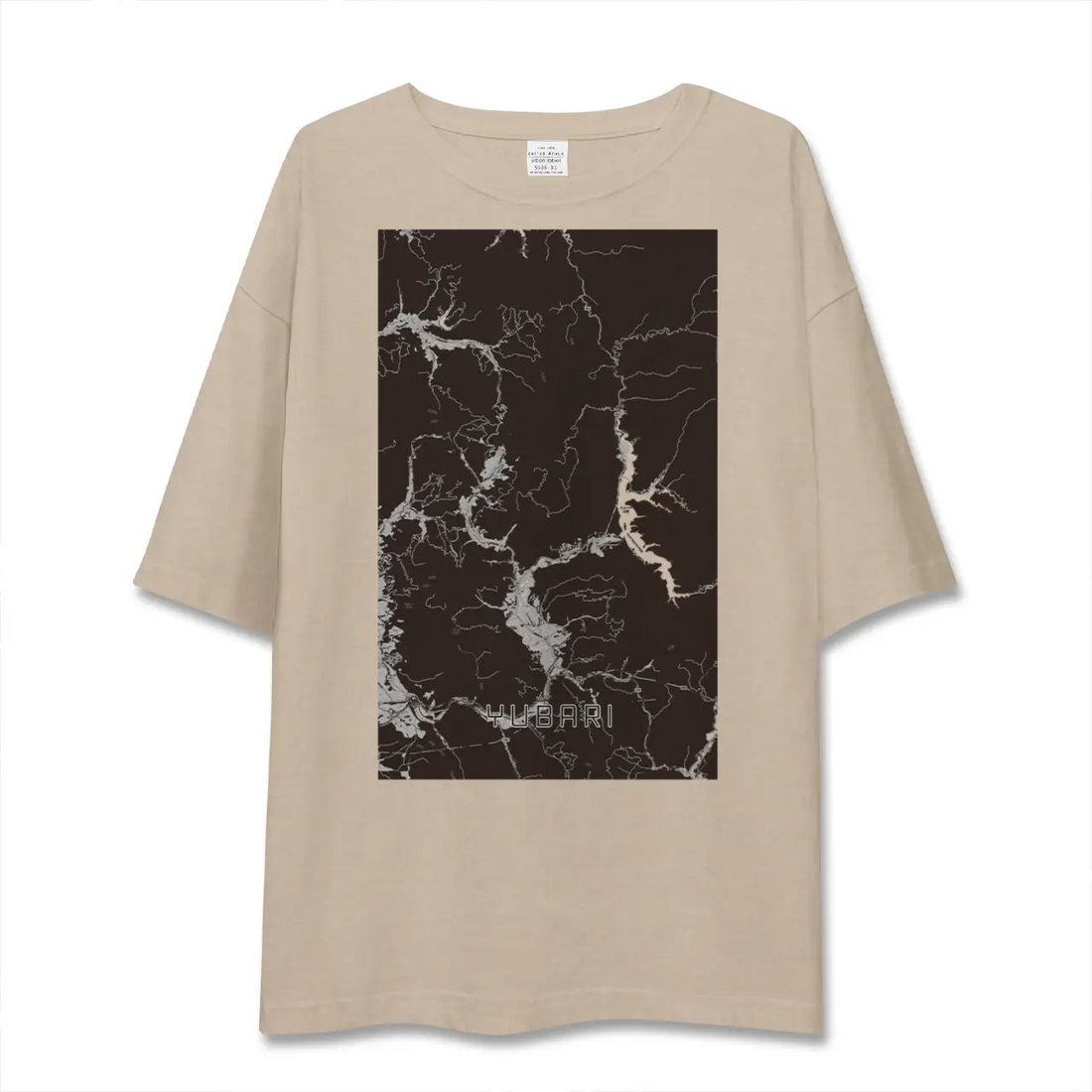 【夕張（北海道）】地図柄ビッグシルエットTシャツ