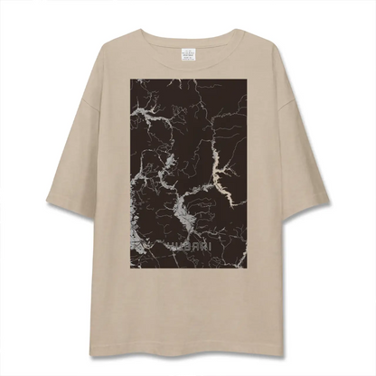 【夕張（北海道）】地図柄ビッグシルエットTシャツ