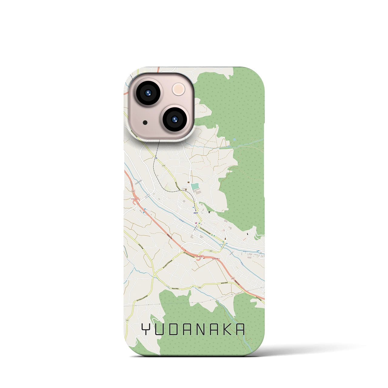 【湯田中（長野県）】地図柄iPhoneケース（バックカバータイプ）