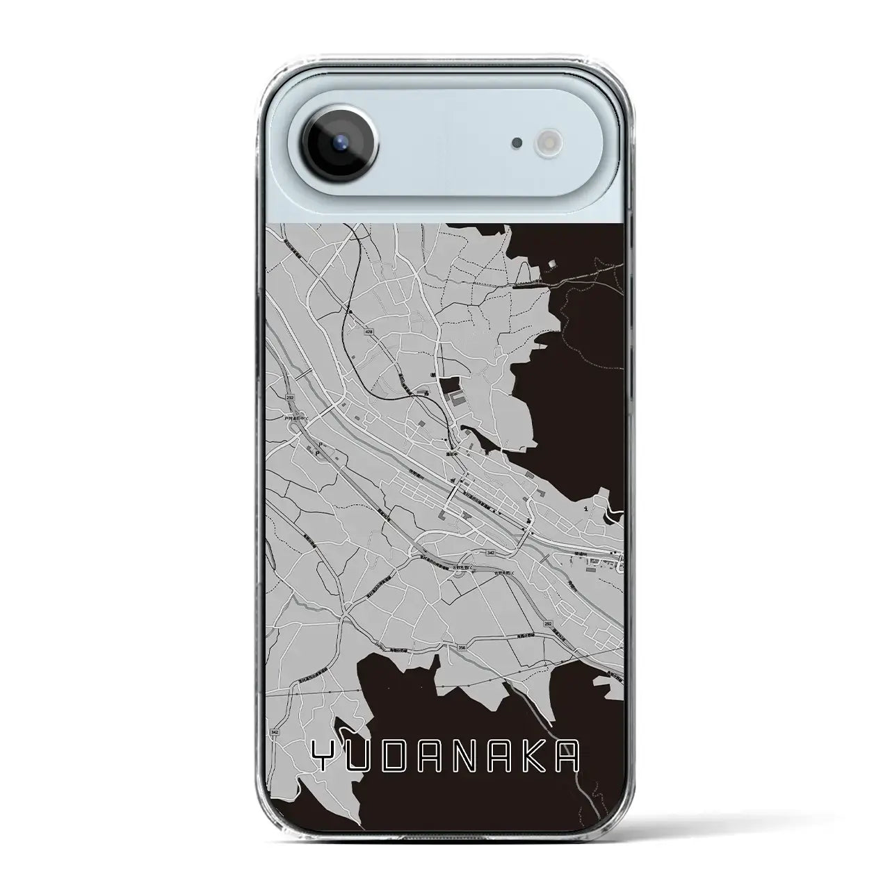 【湯田中（長野県）】地図柄iPhoneケース（クリアタイプ）