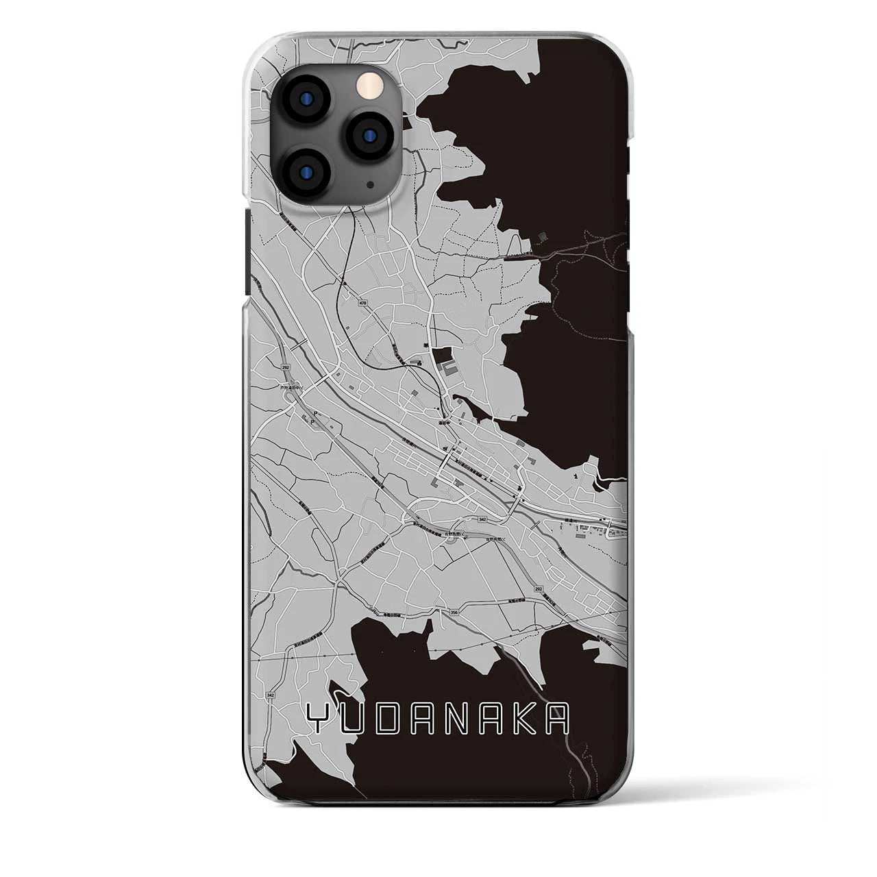 【湯田中（長野県）】地図柄iPhoneケース（クリアタイプ）