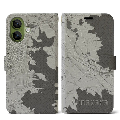 【湯田中（長野県）】地図柄iPhoneケース（手帳タイプ）